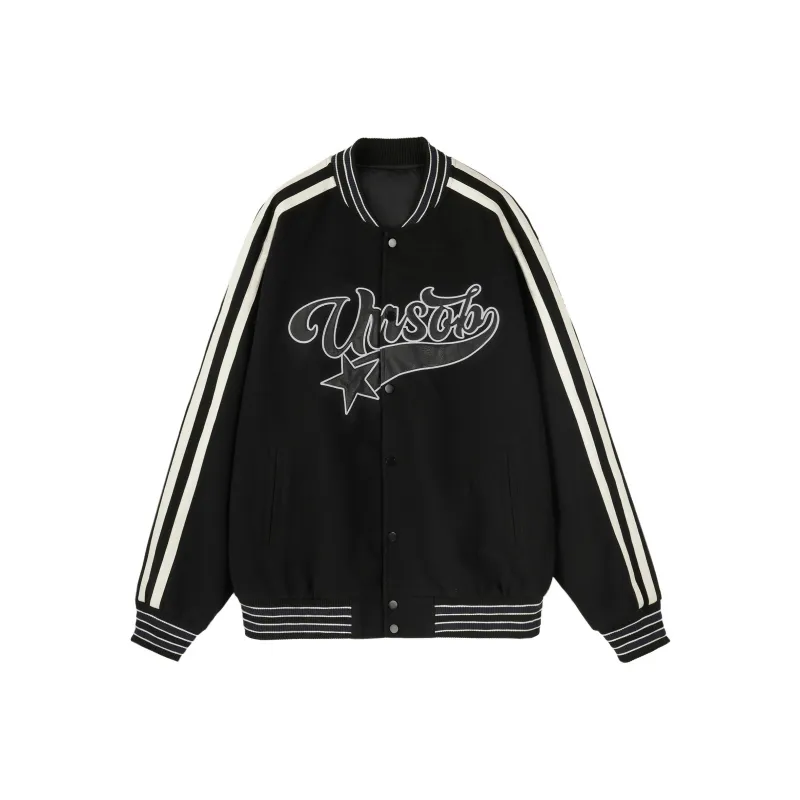 Undersober Baseball Jerseys Unisex Black-0
