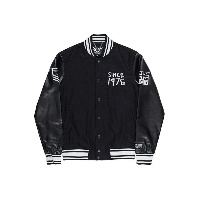 Boy London Baseball Jacket Unisex Black-0