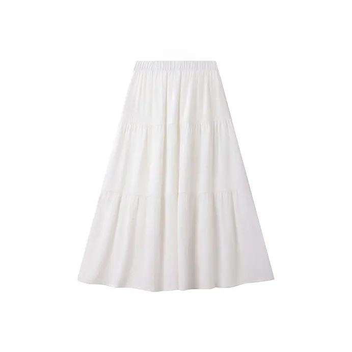 ATUXIU 2025 Spring/Summer Minimalist Style Versatile Half Length Skirt Women's-5
