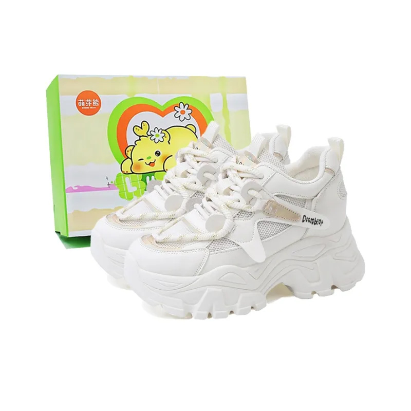 Budding Bear Abrasion Resistant Breathable Slip Resistant Low Top Chunky Sneakers Women's-14