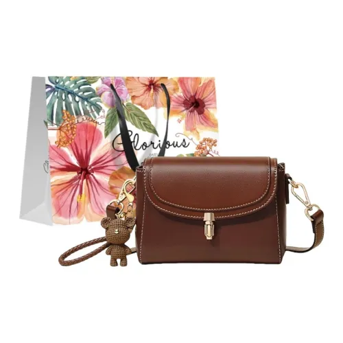 THPH Shoulder Bag Outdoor Bag Cow Leather 1L Coffee Women's