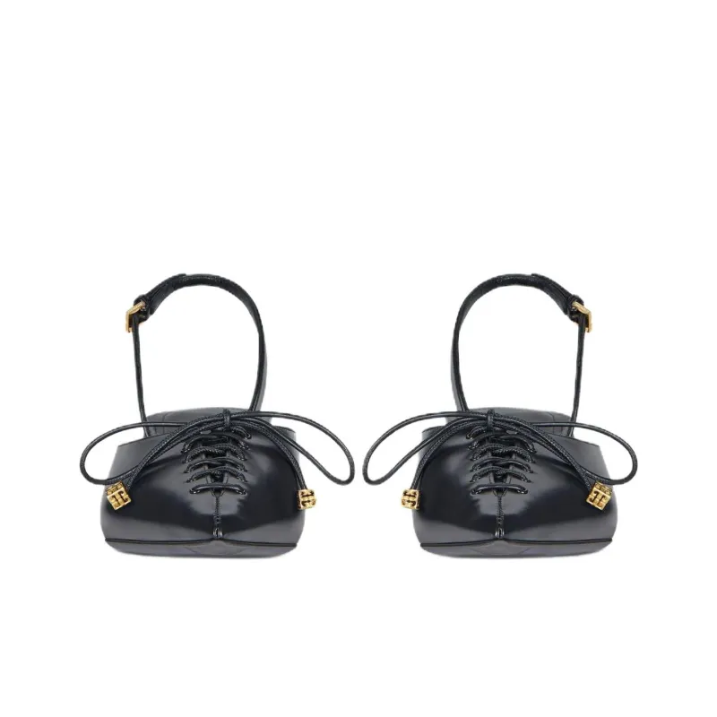 Givenchy Lace up Slingbacks Black Women's-2