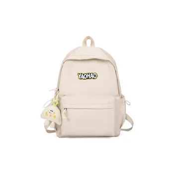 BRABOSTON Nylon Backpack Unisex Ecru/Orange/Black/Green/Yellow