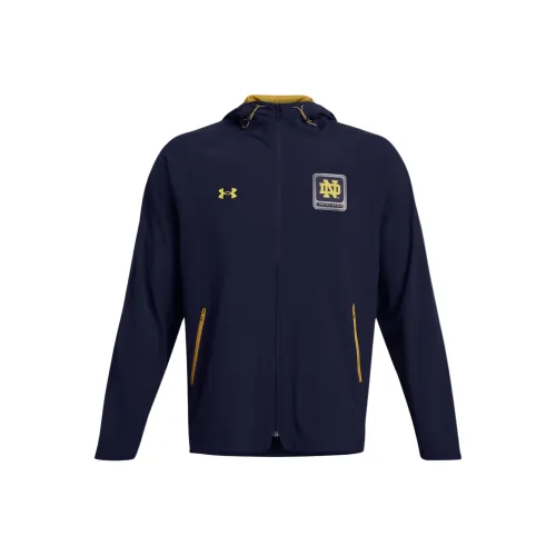 Under Armour University Of Notre Dame Jackets Coats Men's Blue