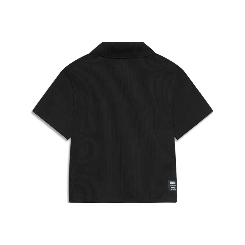 LiNing x LEAGUE OF LEGENDS Sports Life Collection Polo Shirt Women's Black-1