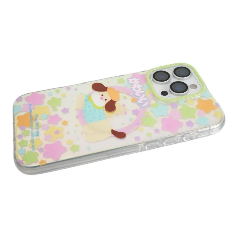 Sopi Acrylic Material Laser Multicolor Stars Puppy Phone Cases Compatible With IPhone 16/15 Pro Max/Apple 13/14 Pro/Max-8