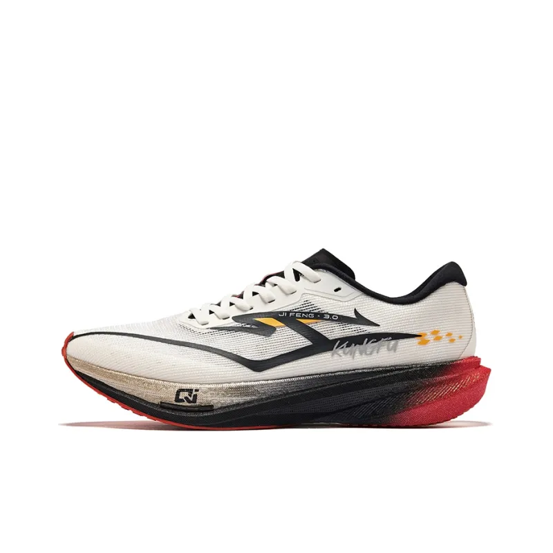 Erke Extreme Wind 3.0 Cushioning Rebound Low Top Casual Running Shoes Men's Microcrystal White Jet Black-0
