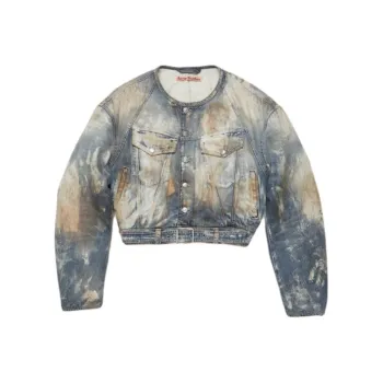 Acne Studios Destroyed Relaxed Denim Jacket