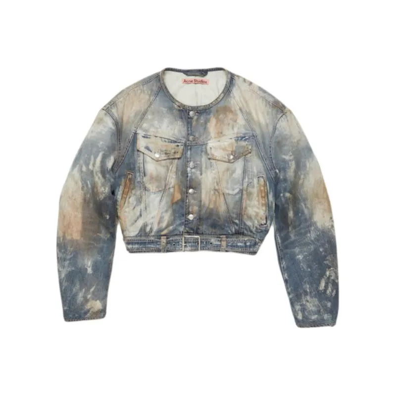 Acne Studios Destroyed Relaxed Denim Jacket-0