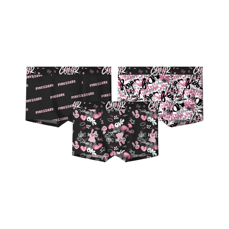 Qiao Ni Tong Underpants Men's Shopping Bag 3 Pack-4