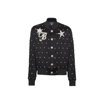 BALMAIN Stars embroidered Bomber Jacket