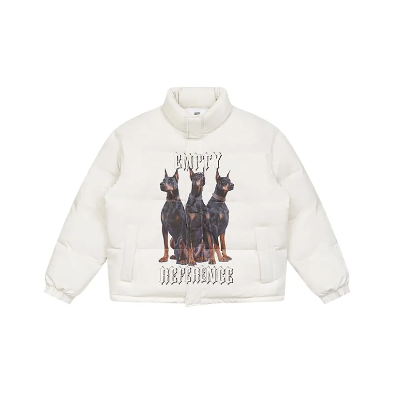 EMPTY REFERENCE Puffer Jacket Unisex White-0