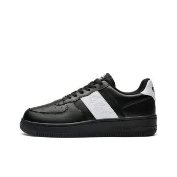 Kappa Non slip Lightweight Low Top Skateboard Shoes Unisex Black White