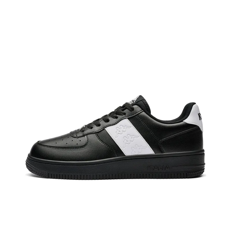 Kappa Non slip Lightweight Low Top Skateboard Shoes Unisex Black White-0