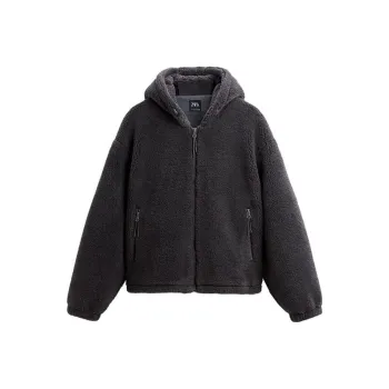 ZARA Jackets Men Burgundy Red