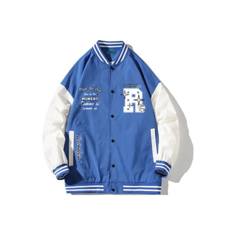 Pepe The Frog Baseball Jacket Unisex-0