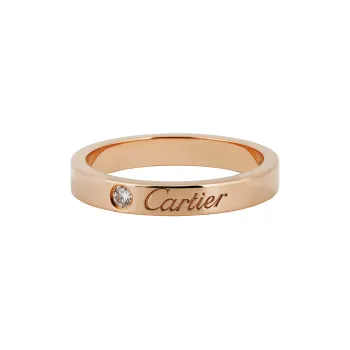CARTIER C De Cartier Rings 18K Rose Gold Rings Unisex Rose Gold