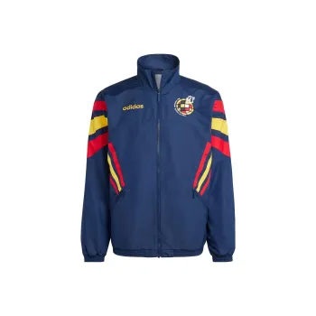 Adidas SPAIN 1996 Woven Track Jacket Retro Sports Stand Collar Jackets Men's Dark Indigo