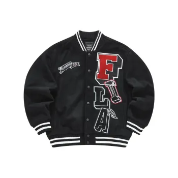 FILA FUSION Baseball Jacket Men's Jet Black
