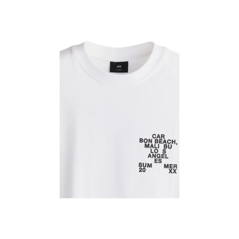 H&M T Shirts Unisex White-1