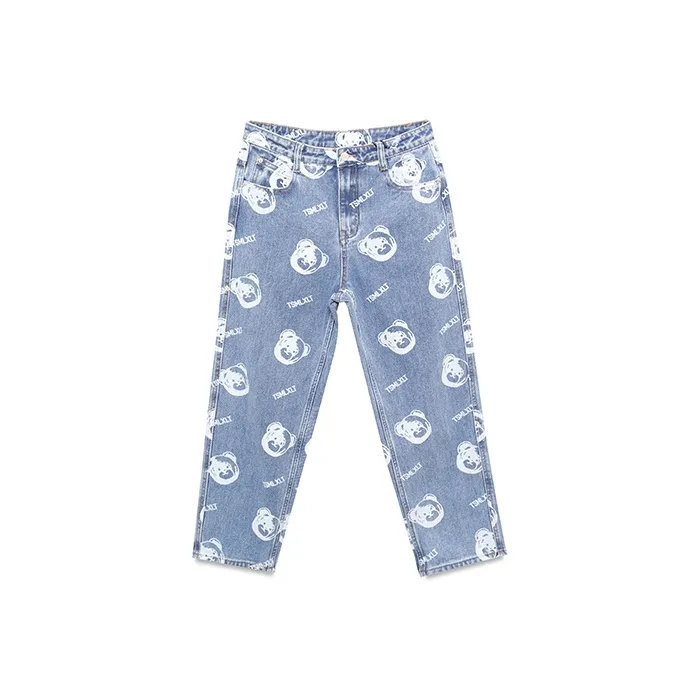 TSMLXLT Jeans Unisex Light Denim Blue-0