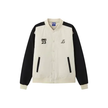 NBA Jacket Unisex Light Gray White