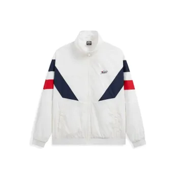 XTEP Jackets Coats Unisex Raw White/Guanyu Blue/Urban Red