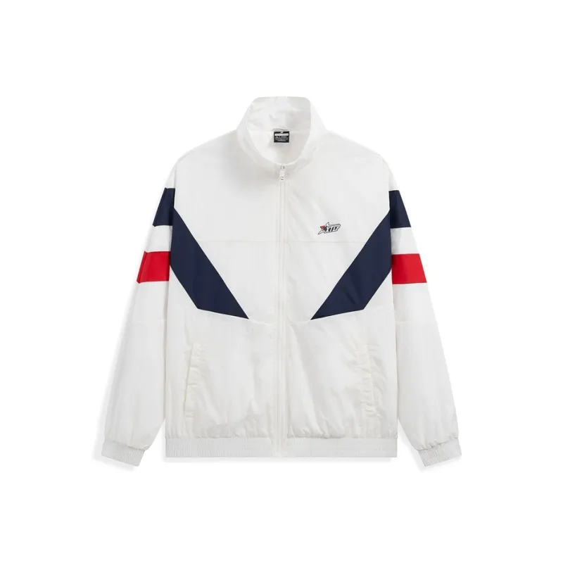 XTEP Jackets Coats Unisex Raw White/Guanyu Blue/Urban Red-0