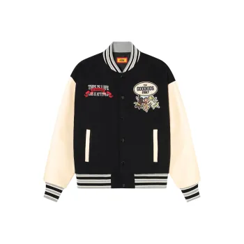 AFGK FW24 Baseball Jacket Unisex Black