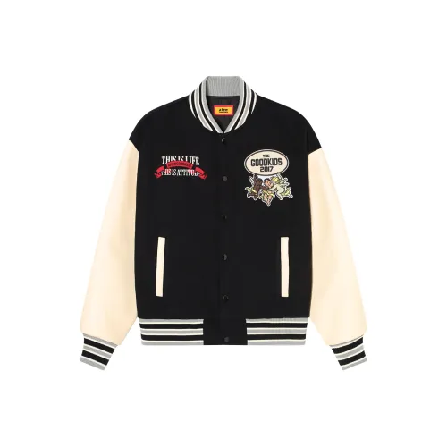 AFGK FW24 Baseball Jacket Unisex Black