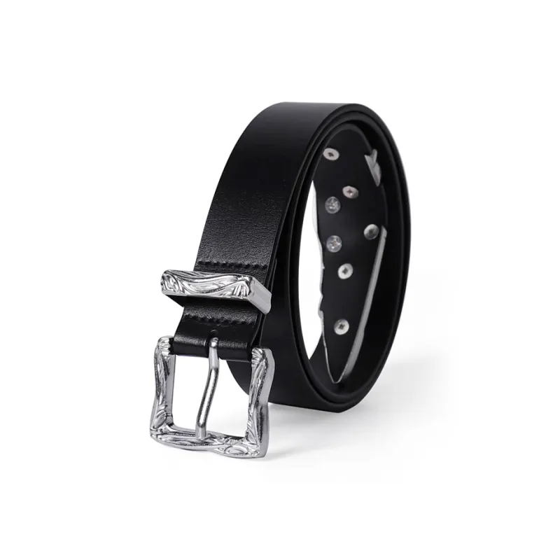 Lanza Cow Split Leather Belts Unisex Width 2.8CM-0