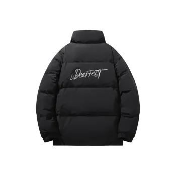SIDEEFFECT Down Jacket Coat Winter Unisex Black