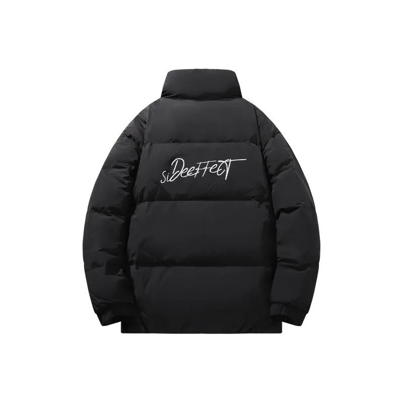 SIDEEFFECT Down Jacket Coat Winter Unisex Black-0