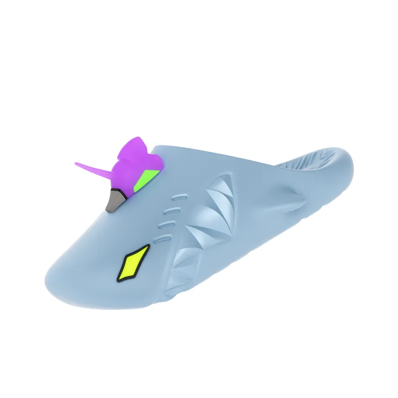 HelloSlippers Sharkicks Mule Mecha, Closed Toe Slippers Unisex-5
