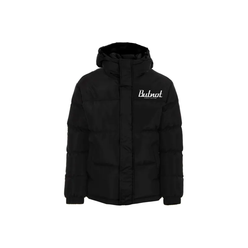 BUTNOT STREET COUTURE Bomber Con Cappuccio E Stampa But Not Retro Jackets Coats Men's Black-0