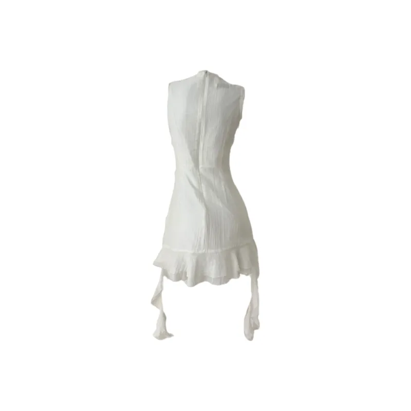 COMMA GIRL Sleeveless Dress Women's White-1