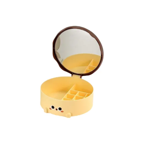 Gentle Welcome Cute Desktop Portable Storage All in One Vanity Table HD Make Up Mirrors
