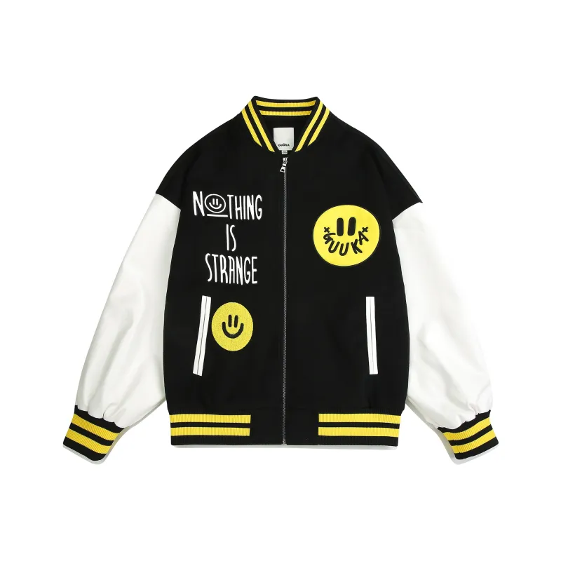 Guuka Baseball Jacket Men's Black-0