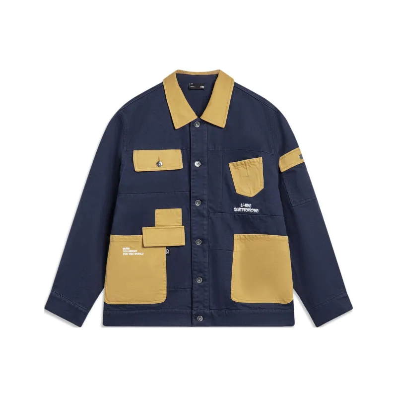 LiNing Skateboard Jacket Men's Dark Ship Blue-0