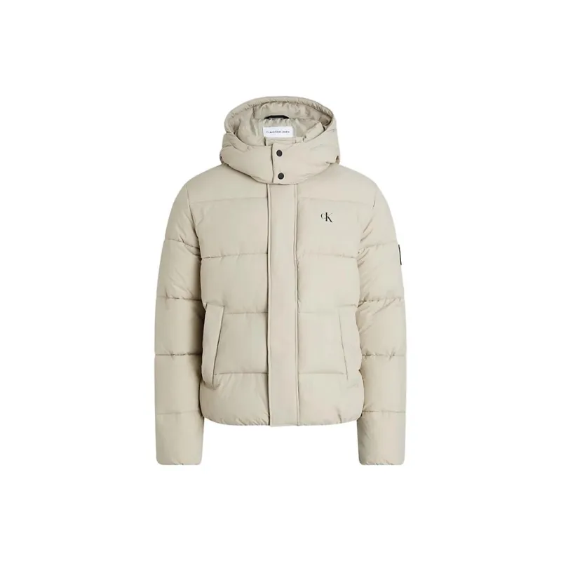 CALVIN KLEIN Puffer Jacket Men's Taupe-0