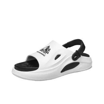 Jeep Outdoor Casual Beach Sandals Men's Black White