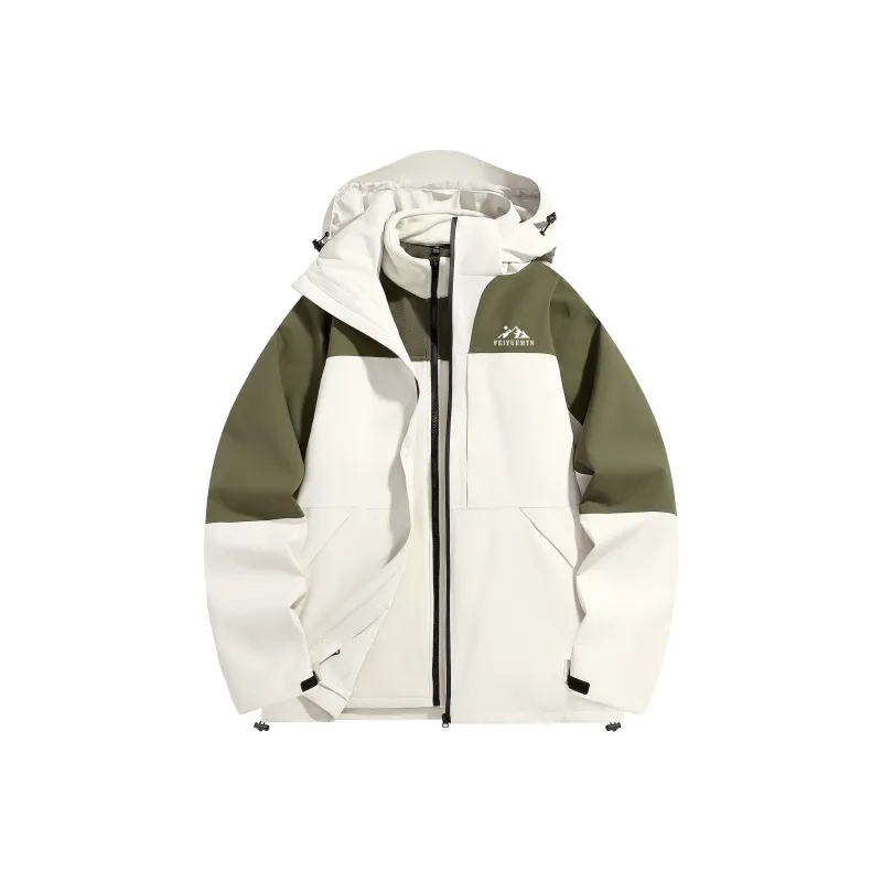 Feiyue Water-Resistant Windproof Warm Water-Repellent Cold-Resistant Windbreaker Jacket Unisex-6