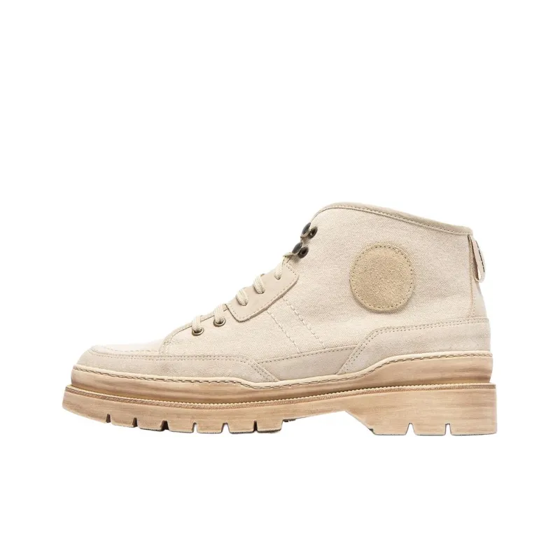KLEMAN CLEON MANUFACTURE PARTISAN T Abrasion Resistant Ankle Length Outdoor Boots 3cm Men's Beige-0