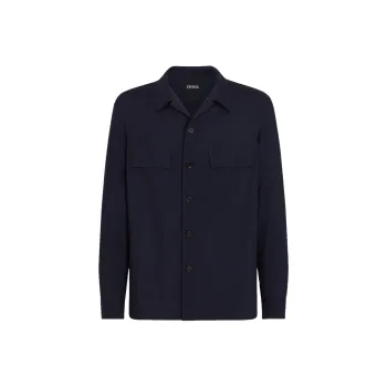 Ermenegildo Zegna Buttoned Long Sleeved Overshirt