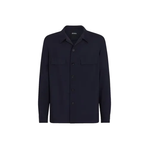 Ermenegildo Zegna Buttoned Long Sleeved Overshirt
