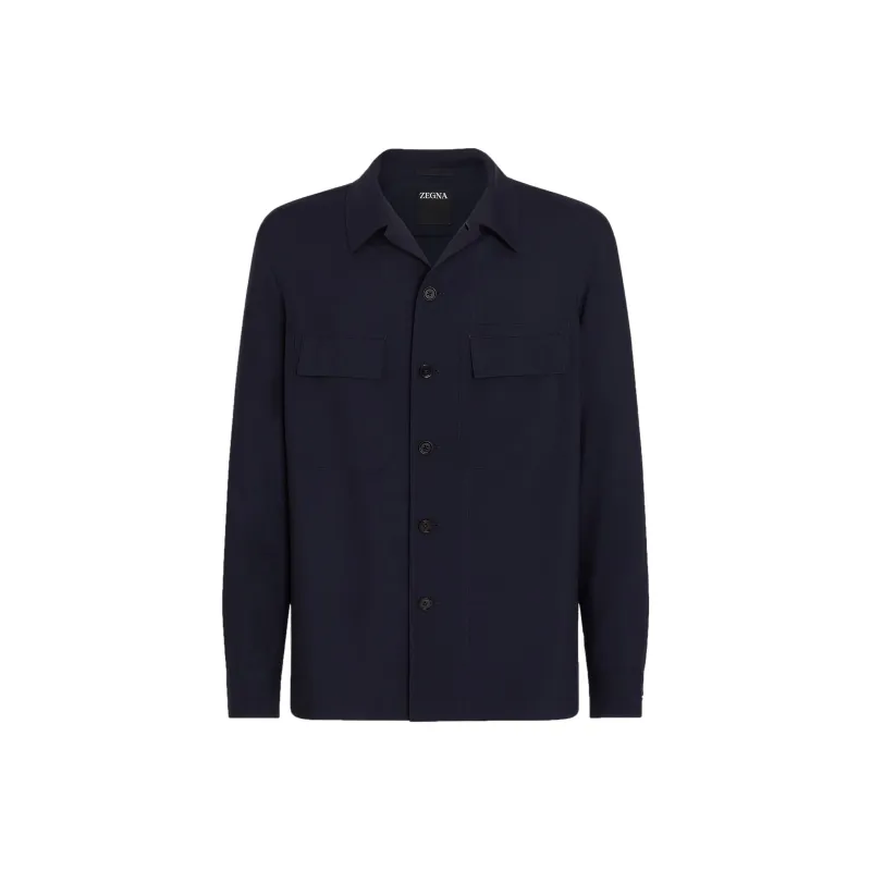 Ermenegildo Zegna Buttoned Long Sleeved Overshirt-0