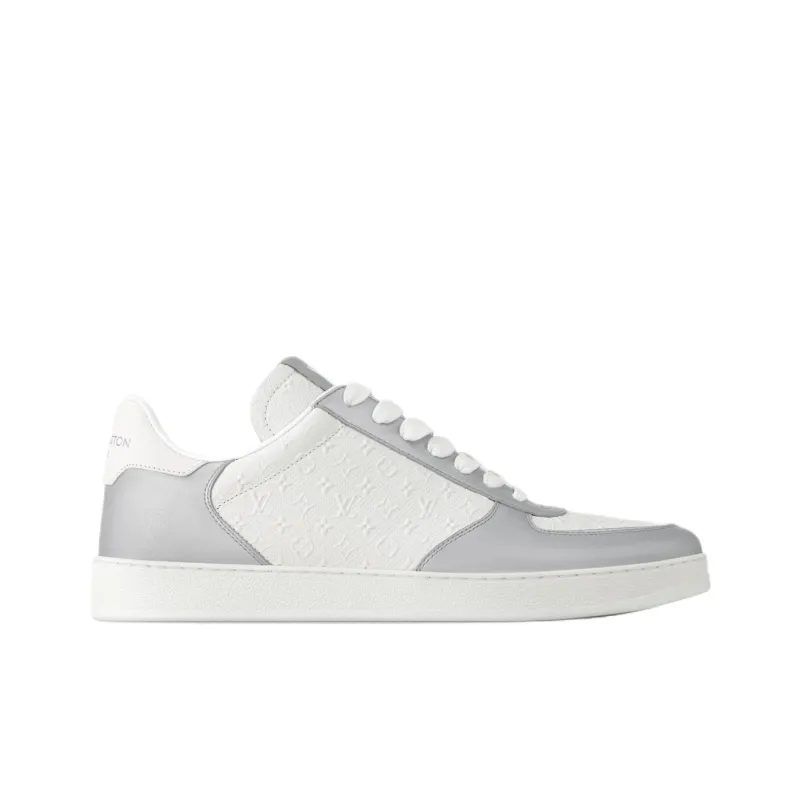 LOUIS VUITTON Rivoli Low Top Skateboard Shoes Men's White-1