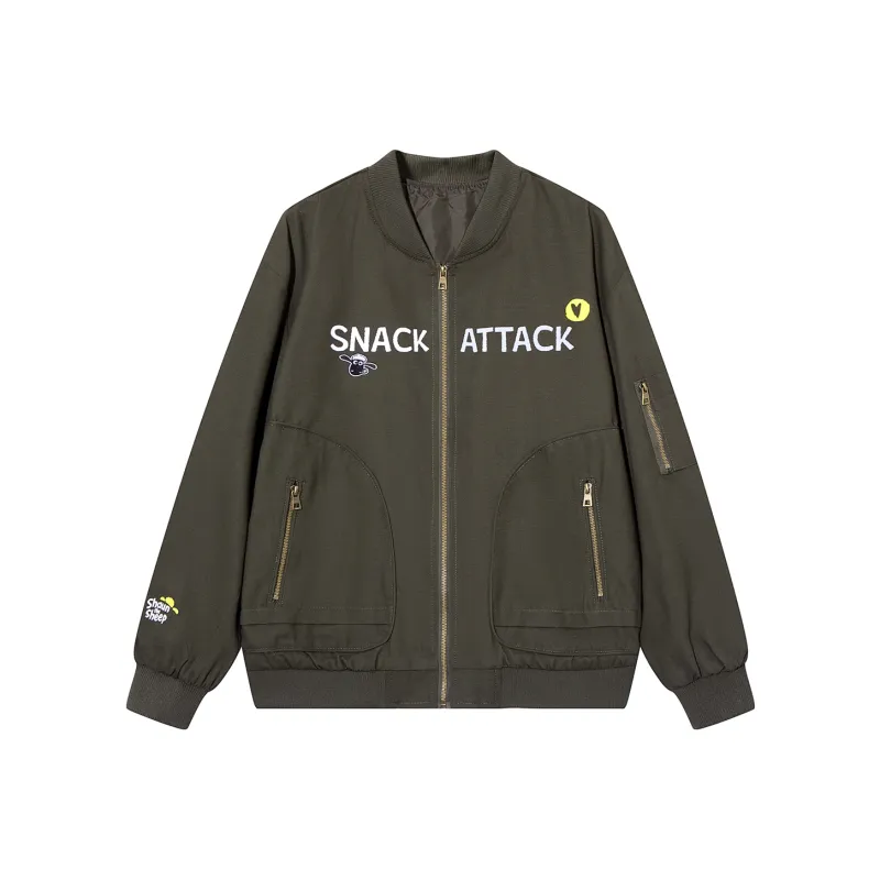 SHAUN THE SHEEP Baseball Jacket Unisex-3