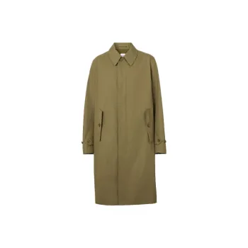 Burberry Trench Coats Men Dark Fern Green