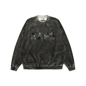 Aape x ALPHA INDUSTRIES FW24 Sweatshirt Men's Black
